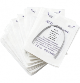 Dental Orthodontic Round Super Elastic Niti Arch Wire Ovoid/Natural form