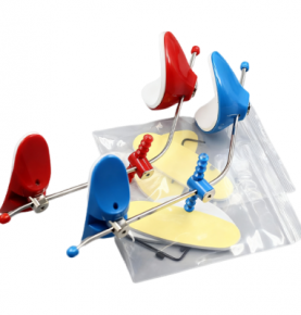 Dental Adjust Orthodontic Reverse Pull Headgear Facial Mascara Red / Blue