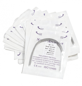 Dental Orthodonic Thermal Activated Rectangular Niti Arch Wire Ovoid/Natural form