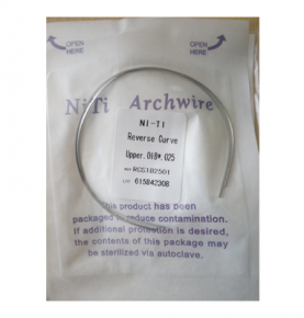 Dental Orthodontic NITI Reverse Curve Rectangular Arch Wire Ovoid/Natural form