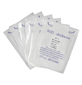 Dental Ortho Super Elastic NITI Round Wire Tooth Colored Ovoid form