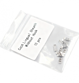 10Pcs Dental Orthodonitc Lingual Sheath No Hooks Stainless Steel