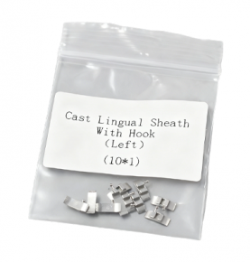 10pcs Dental Lingual Sheath With Hook Orthodontic