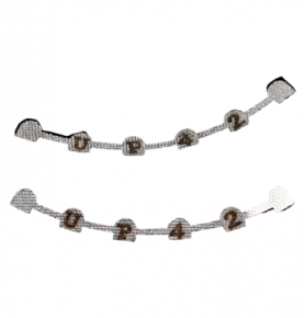 ​2 Pcs Dental Orthodontics Lingual Retainer Bonding Splints