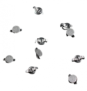 Dental Orthodontic Bondable Lingual Small Cleat Button Bondable Round Base 10Pcs