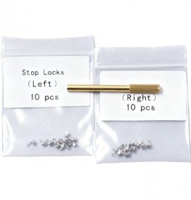 Dental Orthodontic Acticity Crimpable Hooks Stops Locks 10pcs/bag + Tool R/L