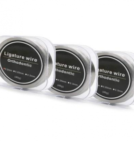 Dental Orthodontic Ligature Wires Stainless Steel Round 0.2/0.25/0.3mm 40g