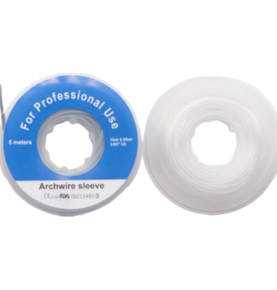 Orthodontic Elastic Archwire Sleeve Tubing Plastic Tissue Guard Dental Wire Tube