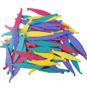 50XDental Orthodontic Elastic Placer Rubber Bands Extractor Ligature Ties Hooks