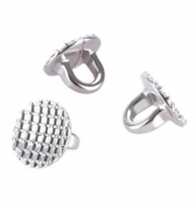 Dental Orthodontic Lingual Buttons Direct Bond Eyelet Round Mesh Base