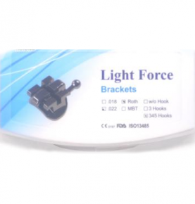 Dental Orthodontic Roth/MBT Bracket 0.022/0.018 NoHook/ 3WH/345WH