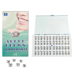 Dental Stainless Steel Preformed Crowns Permanent Molar Teeth Crown Adult Kit