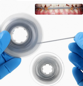 Dental Solid Elastomeric Thread Orthodontic Brackets Braces Traction Wire