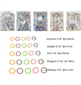 5000Pcs Dental Orthodontic Rubber Bands Elastics Ligature Ties 3.5/4.5/5.0/6.5OZ