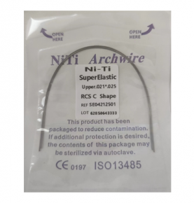 2packs Dental Orthodontic Ni-Ti SuperElastic RCS C Shape Square Wire