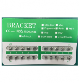Dental 20Pcs/kit Monoblock Metal Bracket Brace Mini Roth 022 345 Hooks