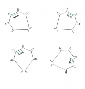 Orthodontic Five Curved Front Teeth Spring Stainless Steel Dental Attachment