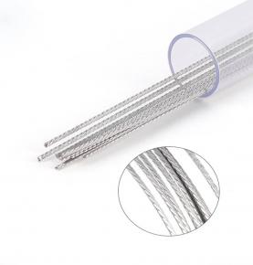 Orthodontic Lingual Retainer Wires Preformed Twist 3-Strand 6-Strand Stainless Steel 10Pcs