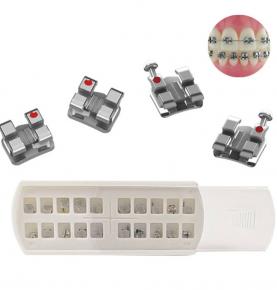 Stainless Steel Monoblock Orthodontic Brackets Roth MBT 0.022 0.018 20Pcs/Box Dental Supply